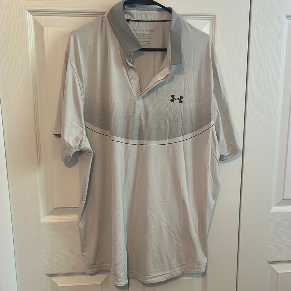 Under Armour Gray Polo Shirt with Performance Fabric
